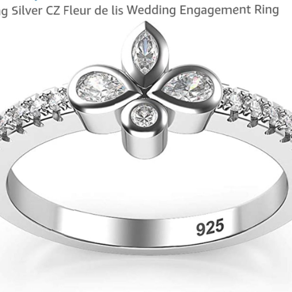 Gorgeous 925 Fleur De Lis 🌹 Sterling Silver Ring